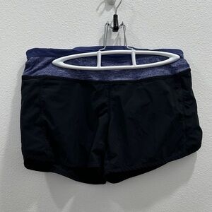 Lululemon Run Speed Women's Black Shorts size 6 lined